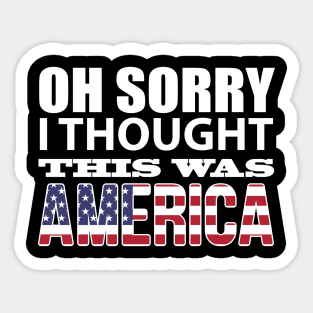 oh sorry I thought this was America Sticker